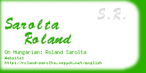 sarolta roland business card